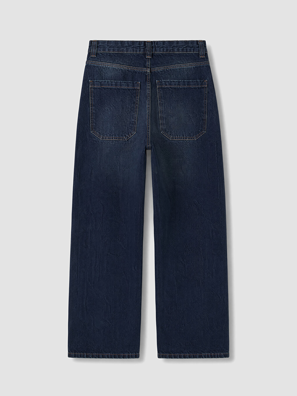İndigo Super Baggy Fit Erkek Jean Pantolon-2