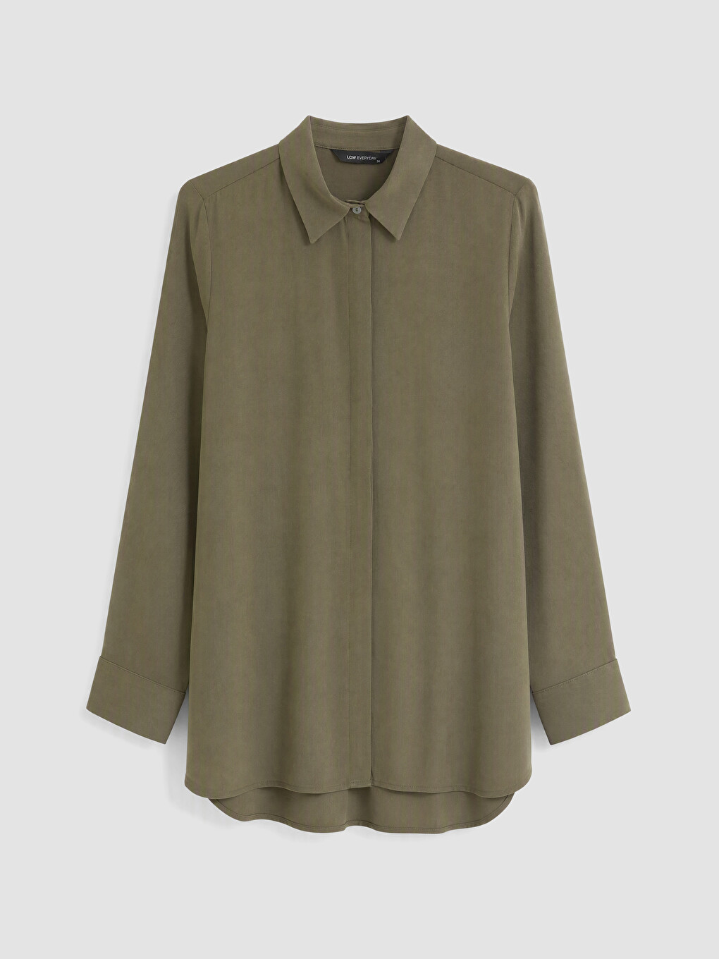 Woman Khaki Shirt Tunic