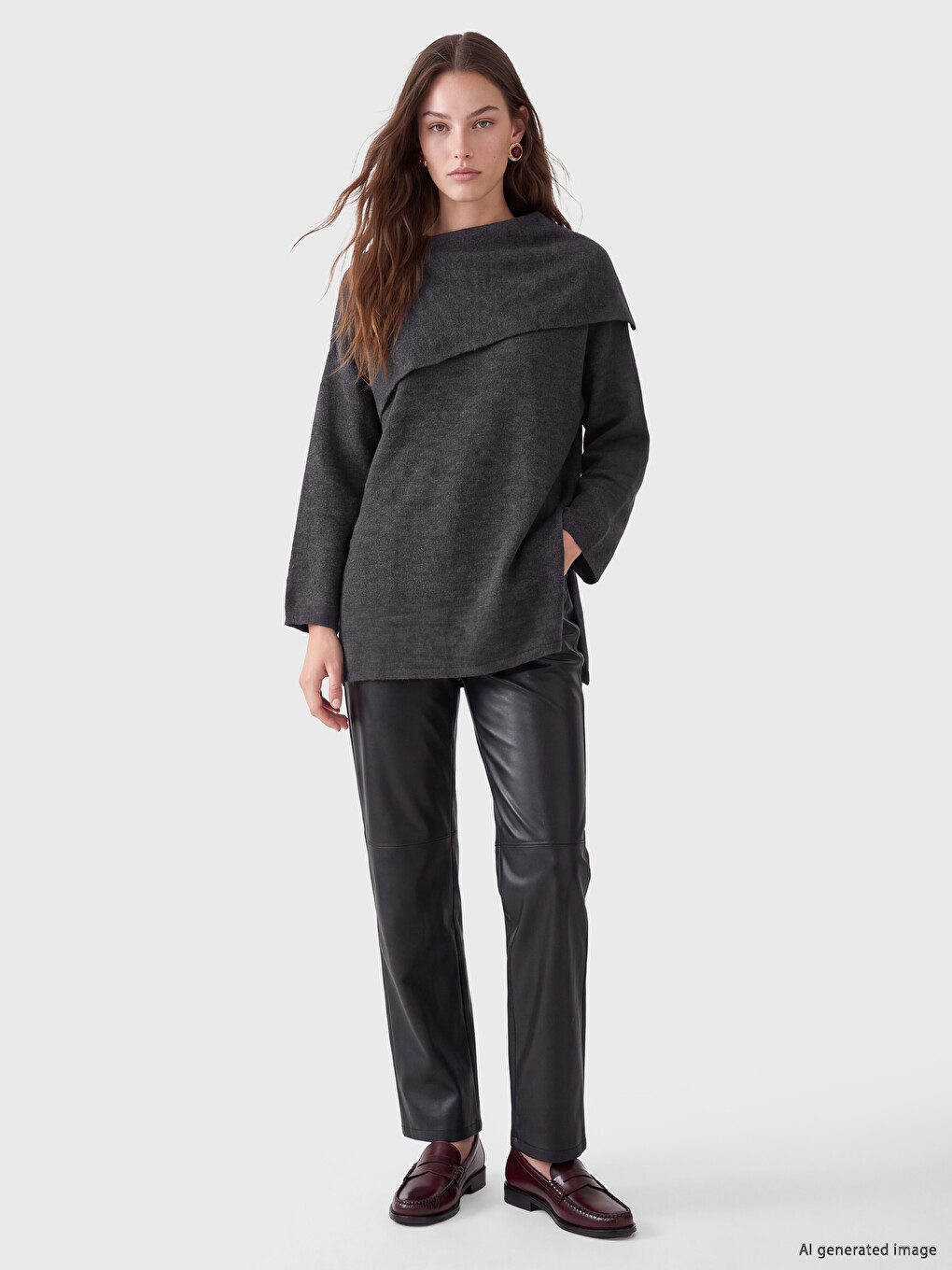 Pull-over Tricot Col Rond Femme-1