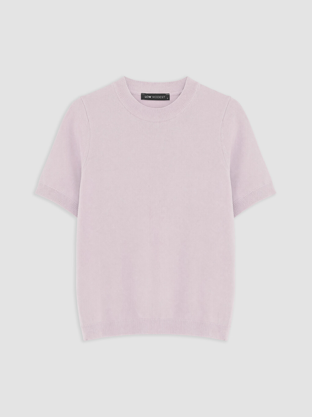 Pembe Bisiklet Yaka Kadın Triko Kazak