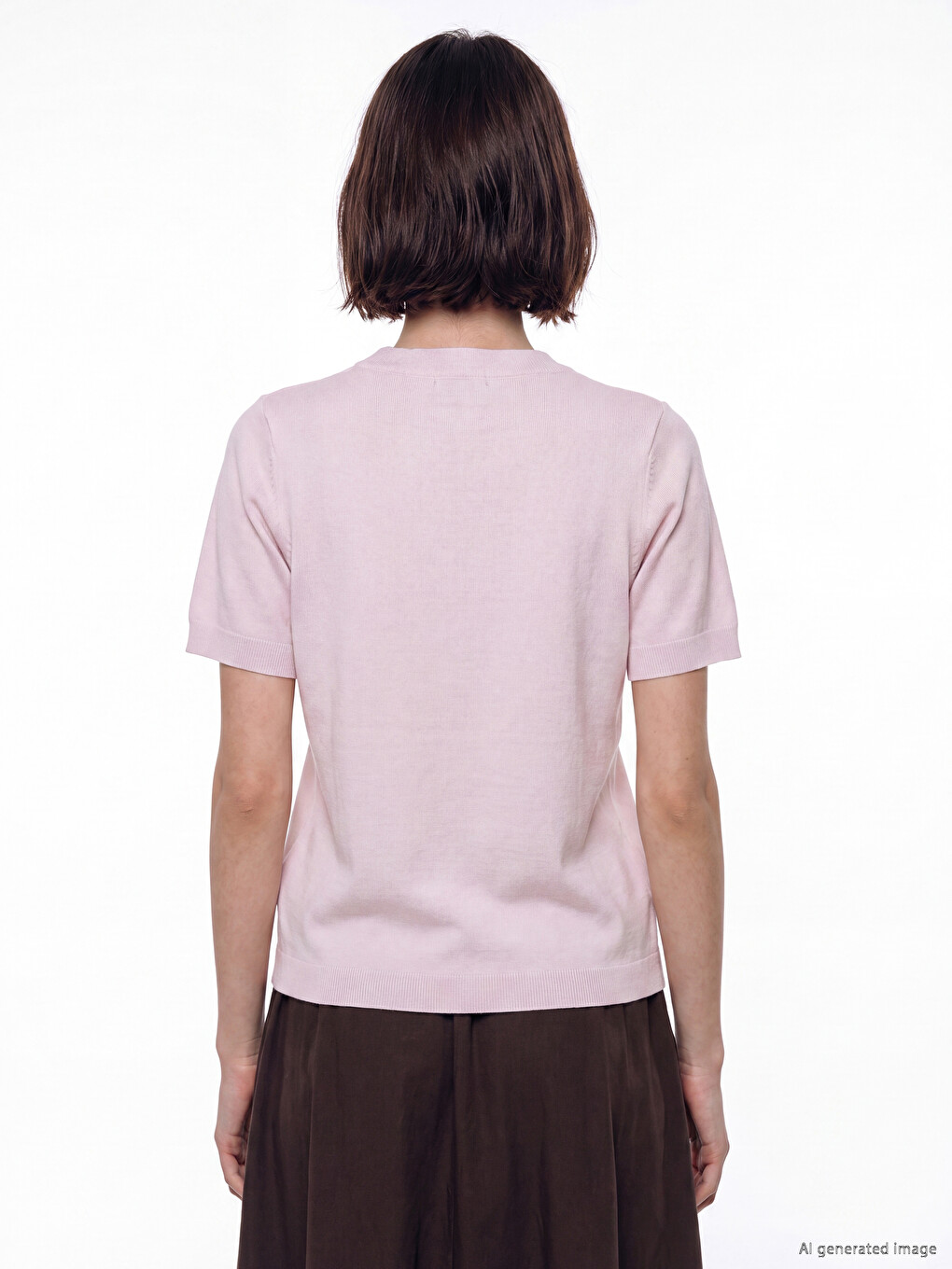 Crew Neck Women's Knitwear Sweater-3