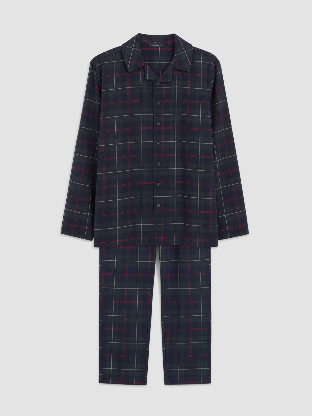 Plaid Men's Pyjamas Set