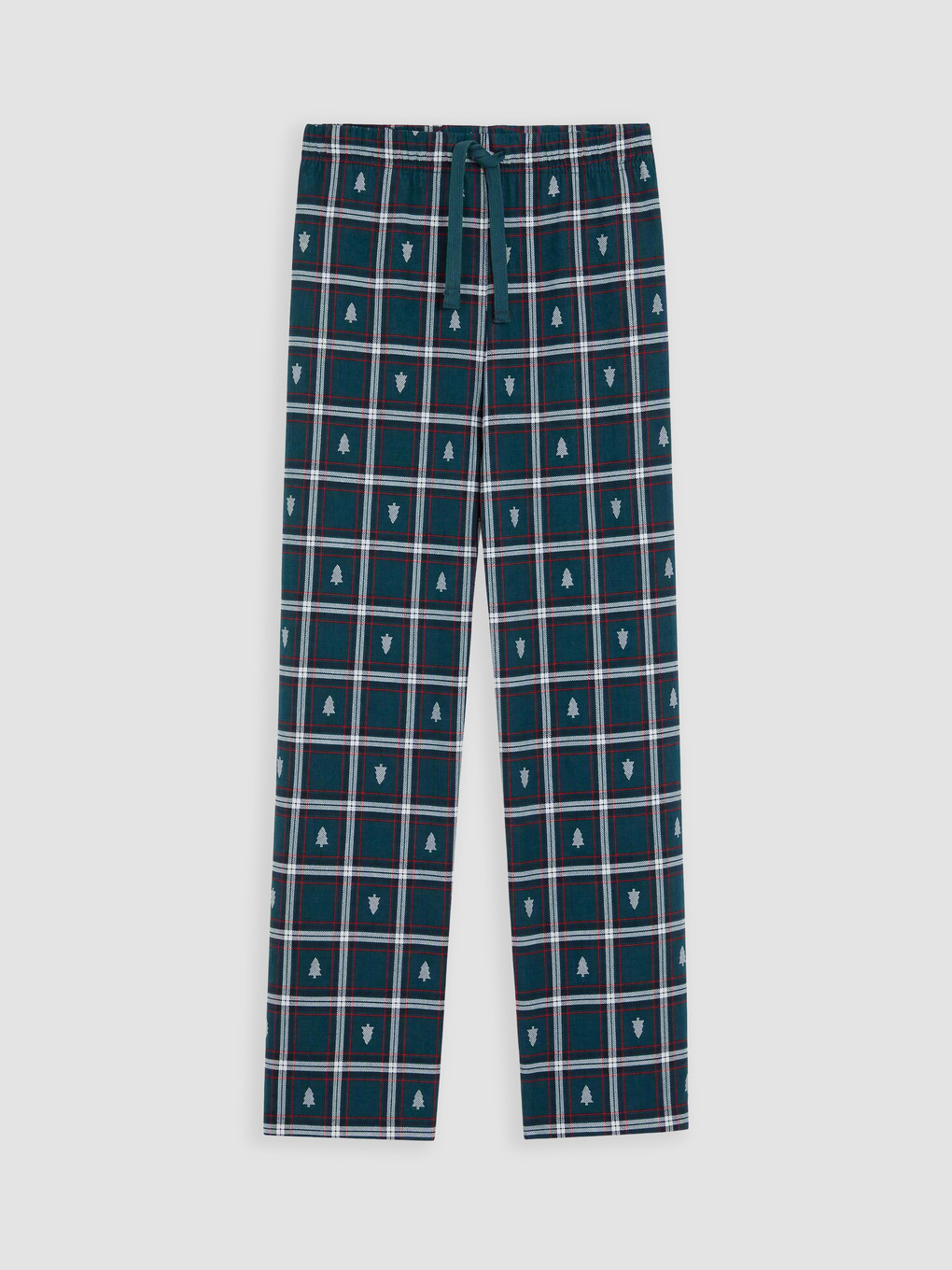 Yeşil Yılbaşı Temalı Erkek Pijama Alt