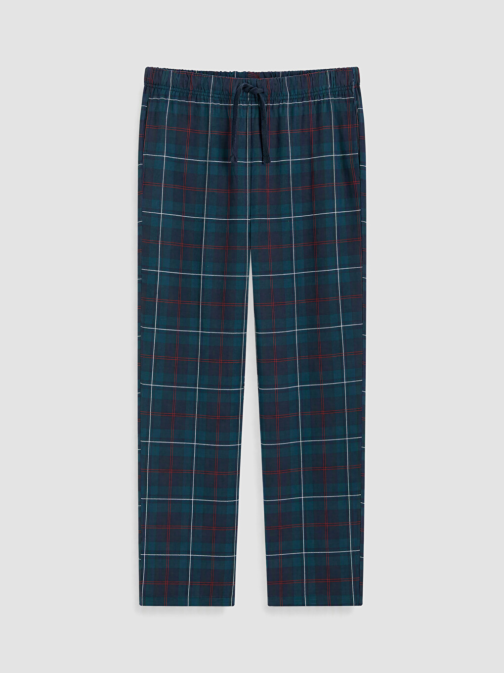 Yeşil Regular Fit Ekose Erkek Pijama Takımı-8