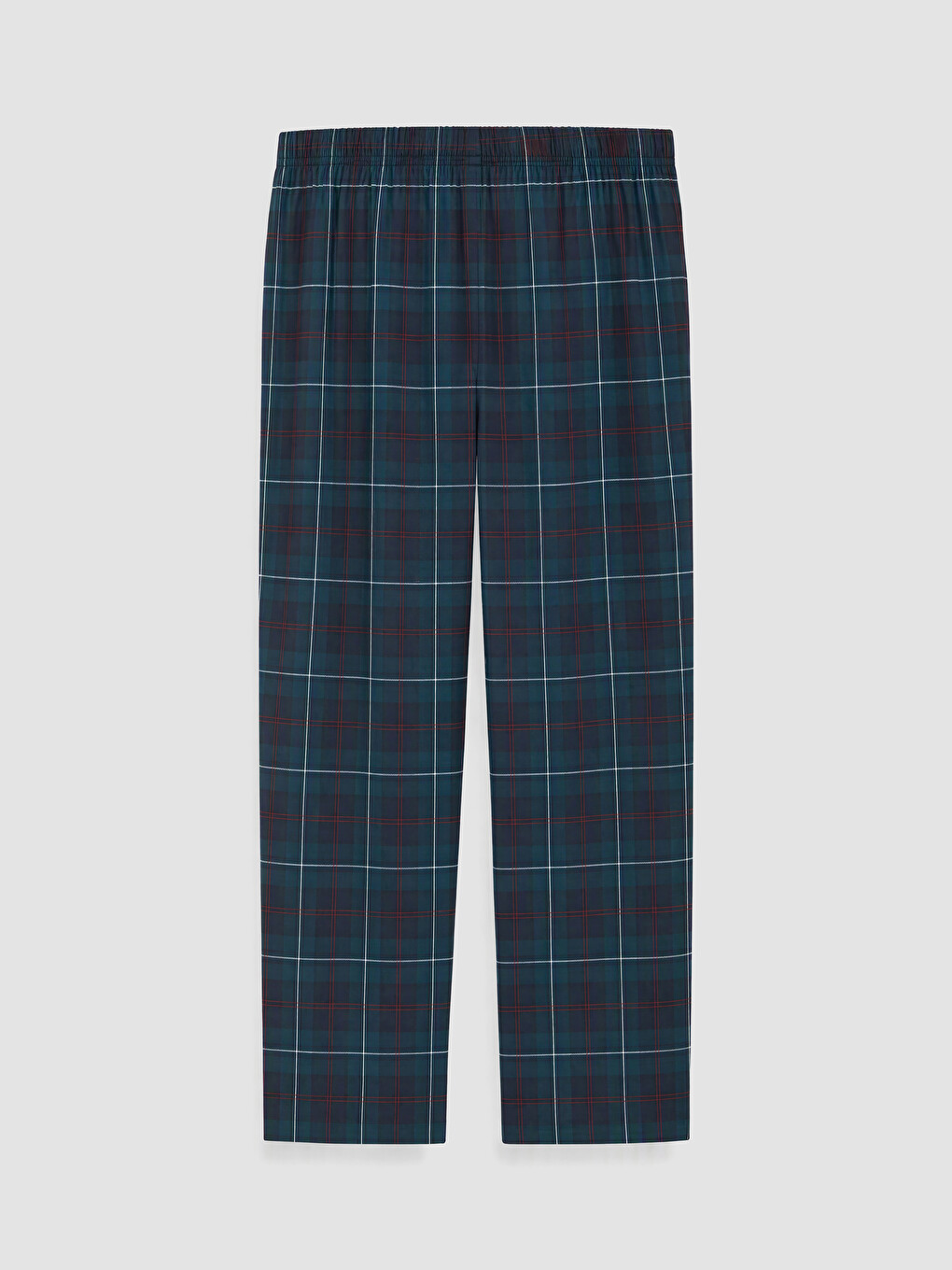 Yeşil Regular Fit Ekose Erkek Pijama Takımı-10