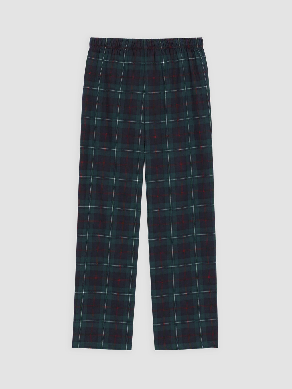 Yeşil Regular Fit Ekose Erkek Pijama Takımı-7