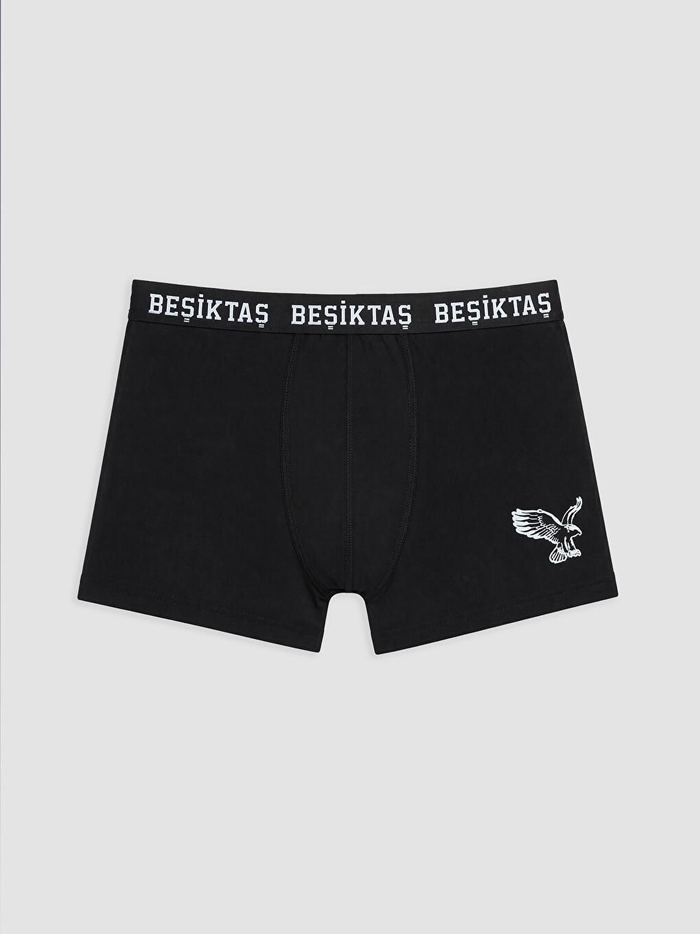 Siyah Beşiktaş Baskılı Erkek Boxer 2'li Paket-1