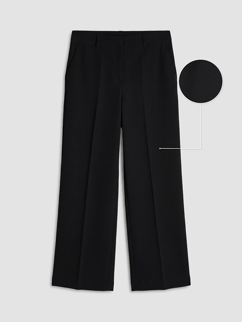 Siyah Regular Fit Kadın Pantolon-4