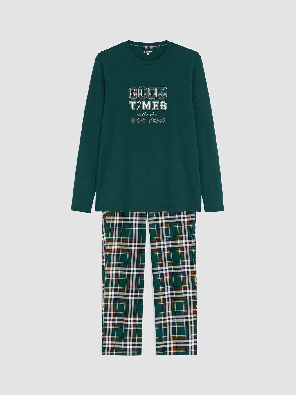 Man Green Pyjama Set-4