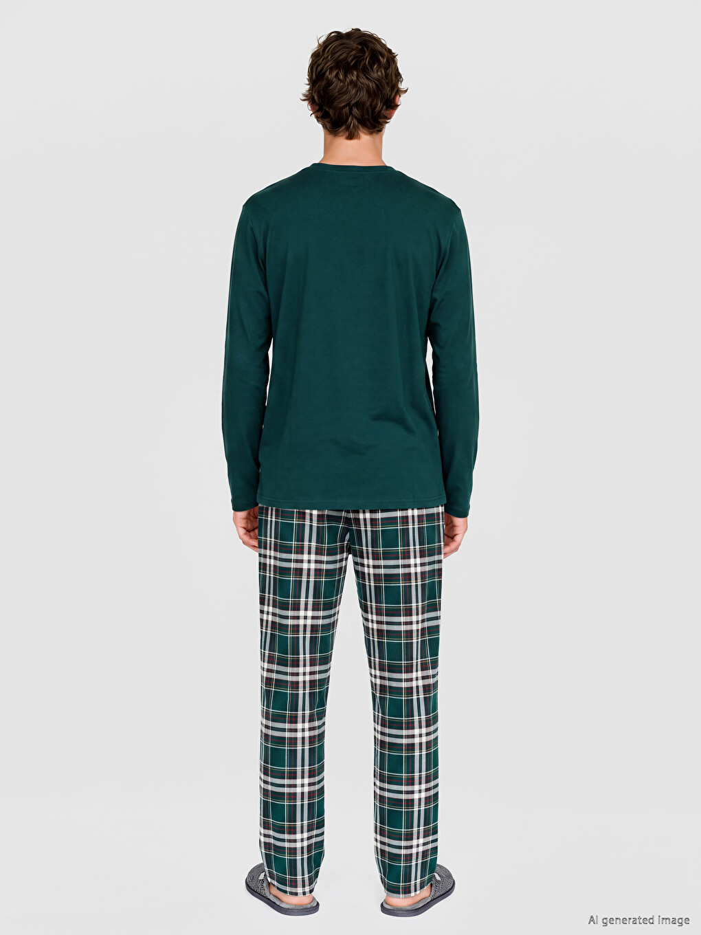 Man Green Pyjama Set-3