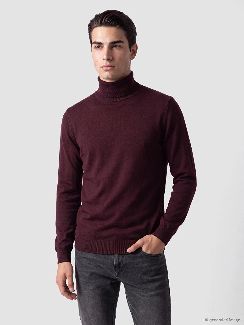 Turtleneck Men's Knitwear Sweater