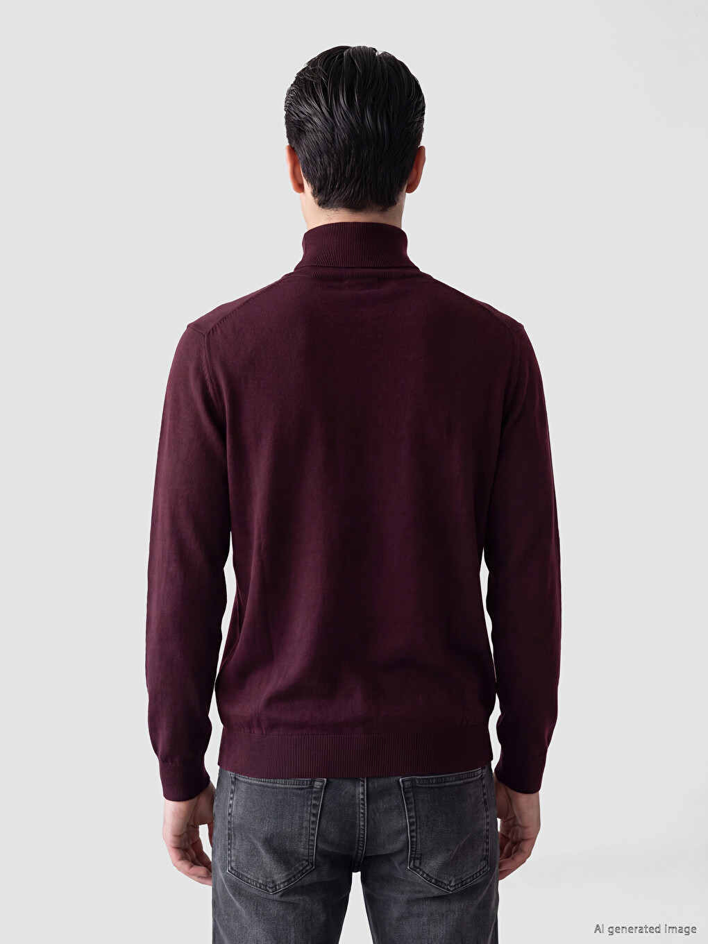 Turtleneck Men's Knitwear Sweater-2
