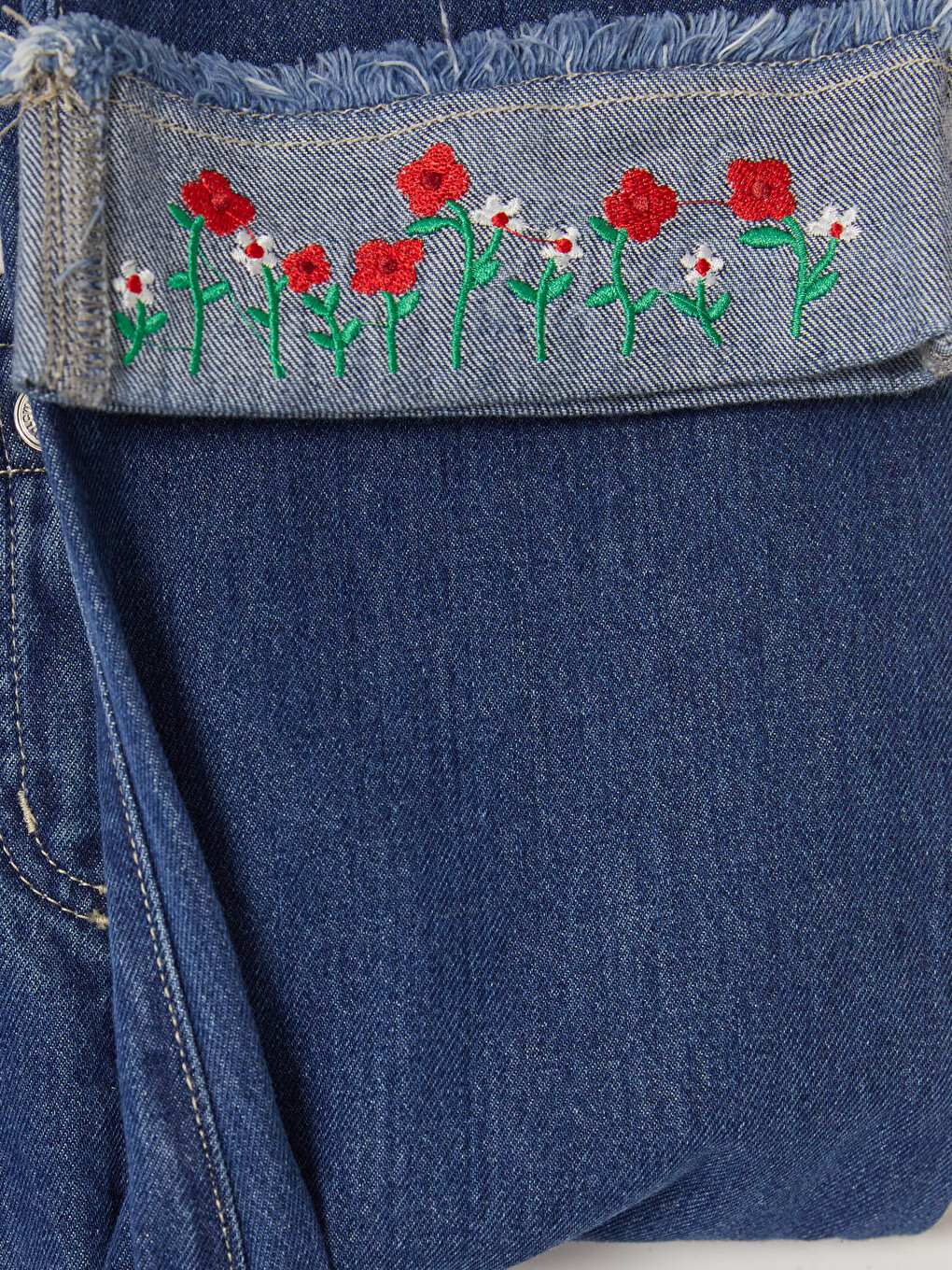 Embroidered Girls' Jeans-2