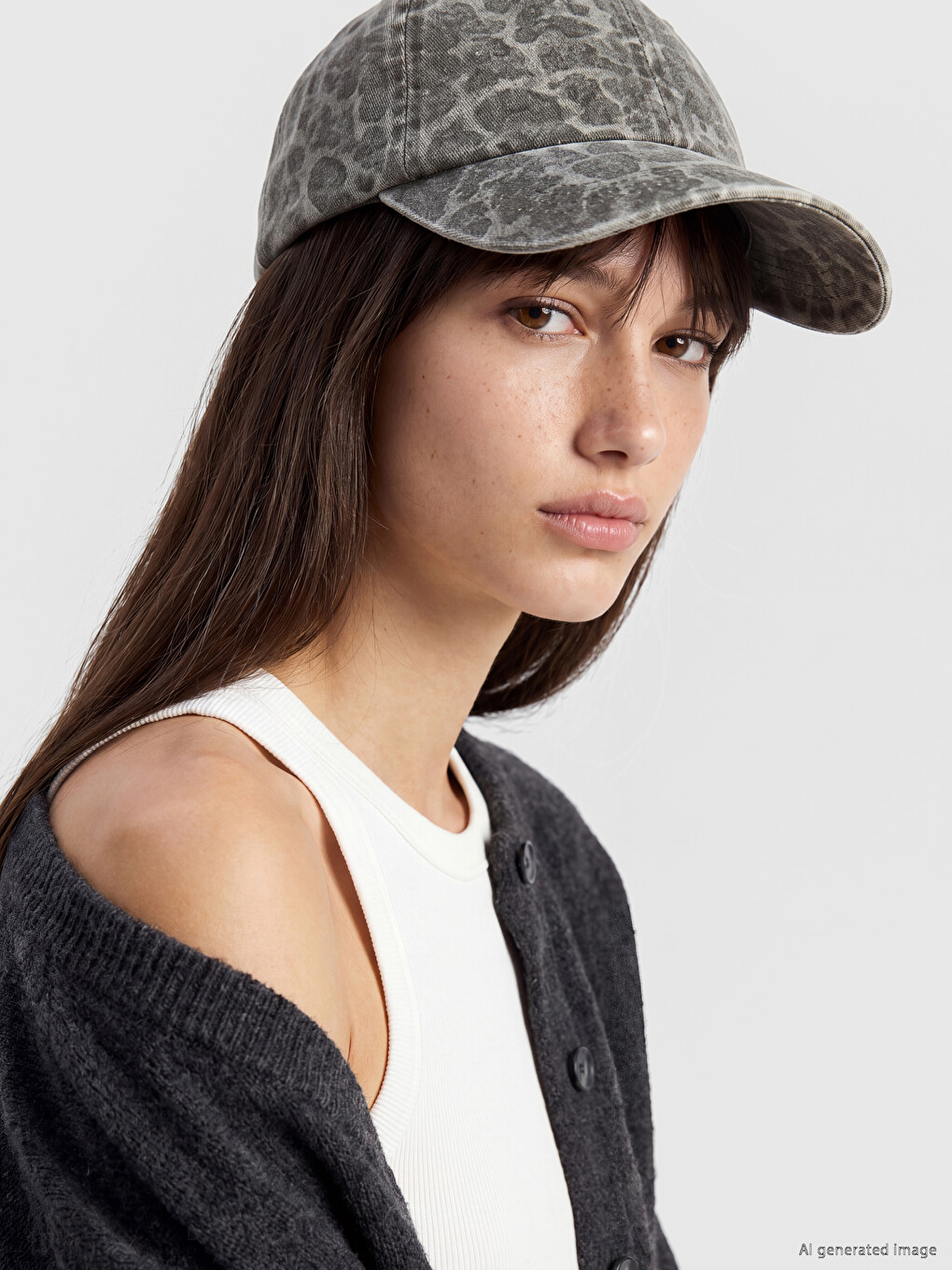 Leopard Print Women's Cap Hat