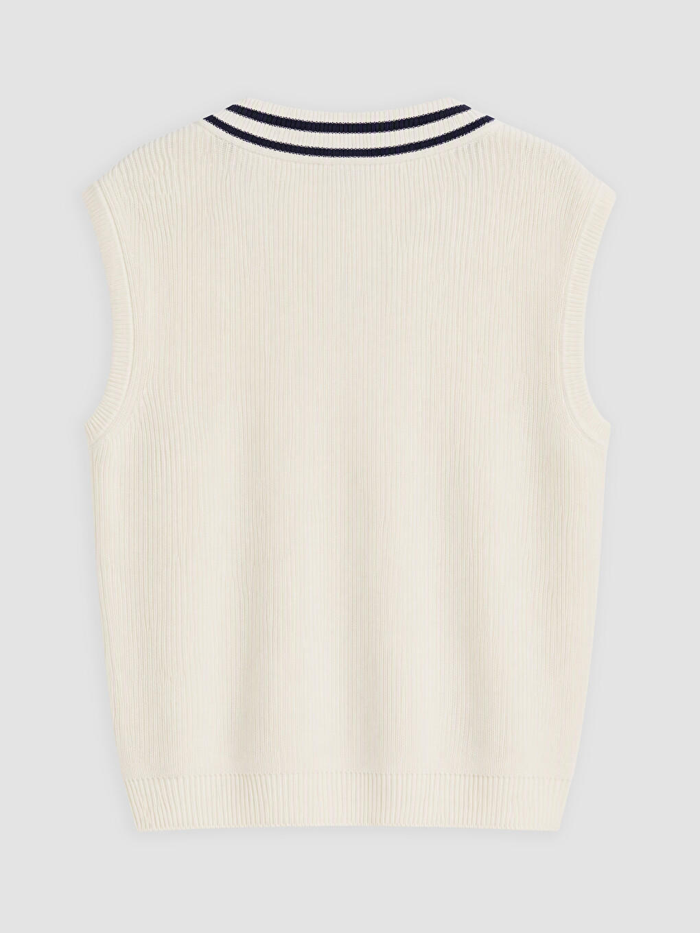 Boy Ecru Sweater Vest-1