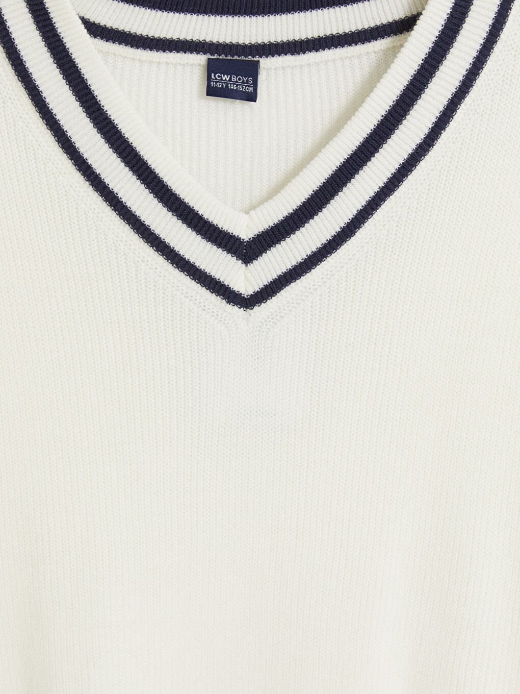 Boy Ecru Sweater Vest-2