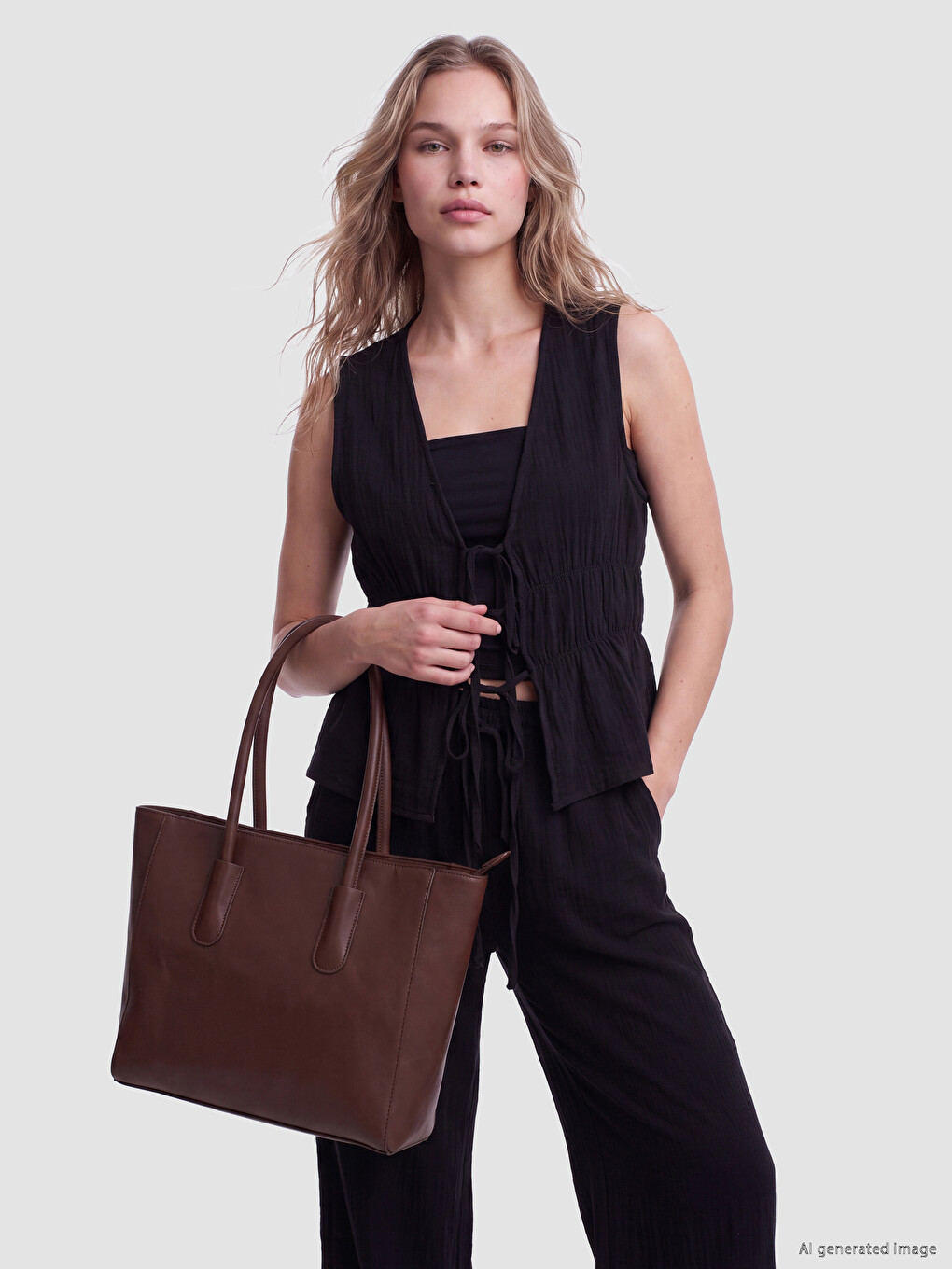 Woman Brown Shoulder Bag