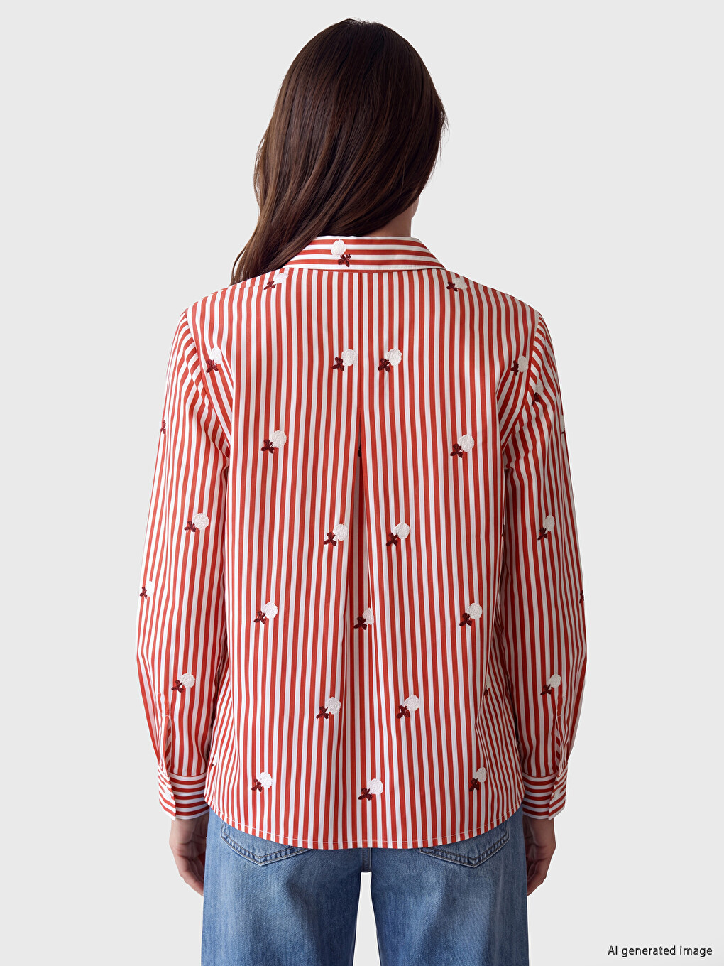 Woman Red Shirt-3