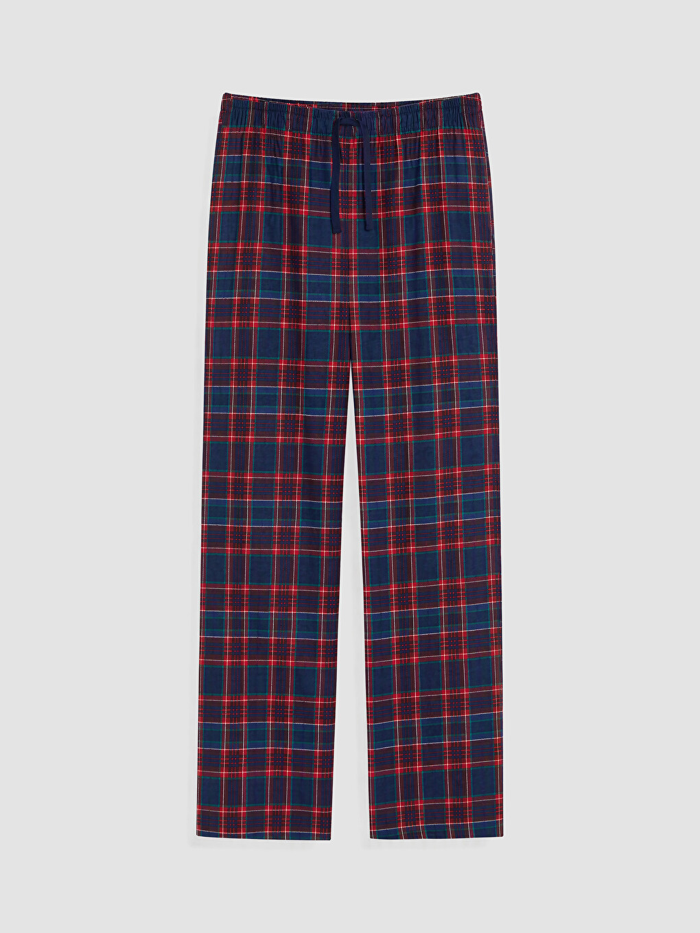 Kırmızı Ekose Desenli Erkek Pijama Takımı-4