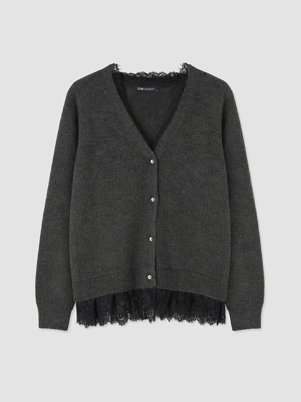 Lace Detailed Women's Knitwear Cardigan