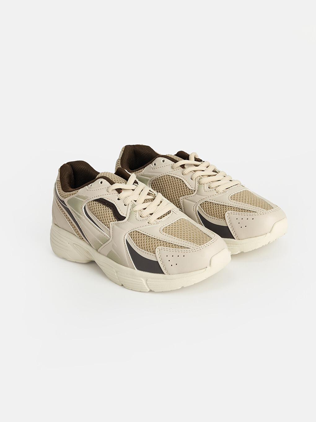 Mesh Detailed Thick Soled Women's Sports Shoe