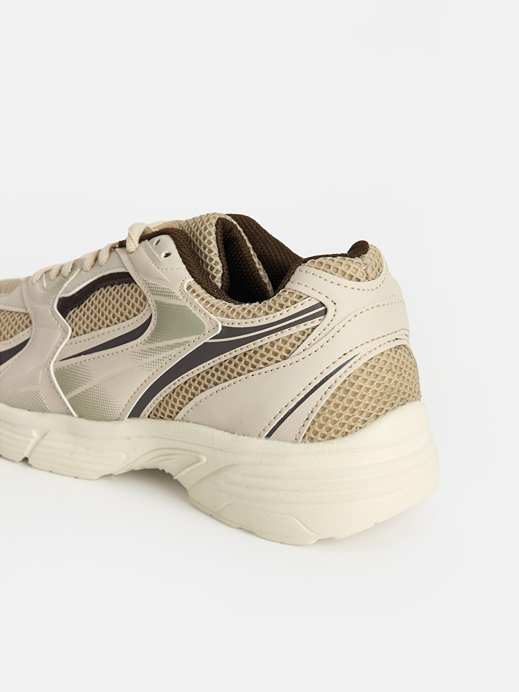 Mesh Detailed Thick Soled Women's Sports Shoe-2