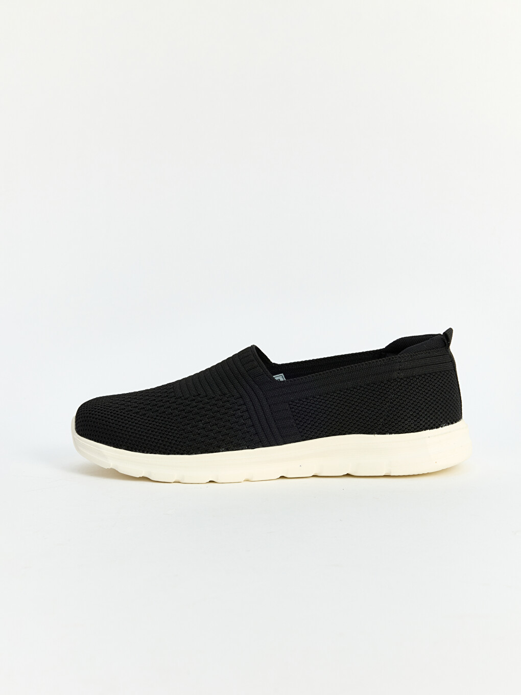Siyah Triko Kadın Slip On Sneaker-1