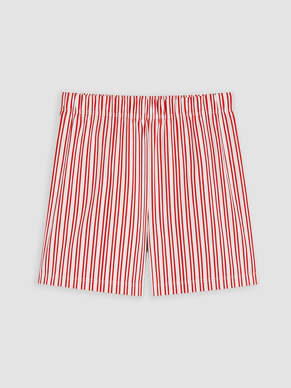 Kırmızı Baskılı Kadın Şortlu Pijama Takımı-4