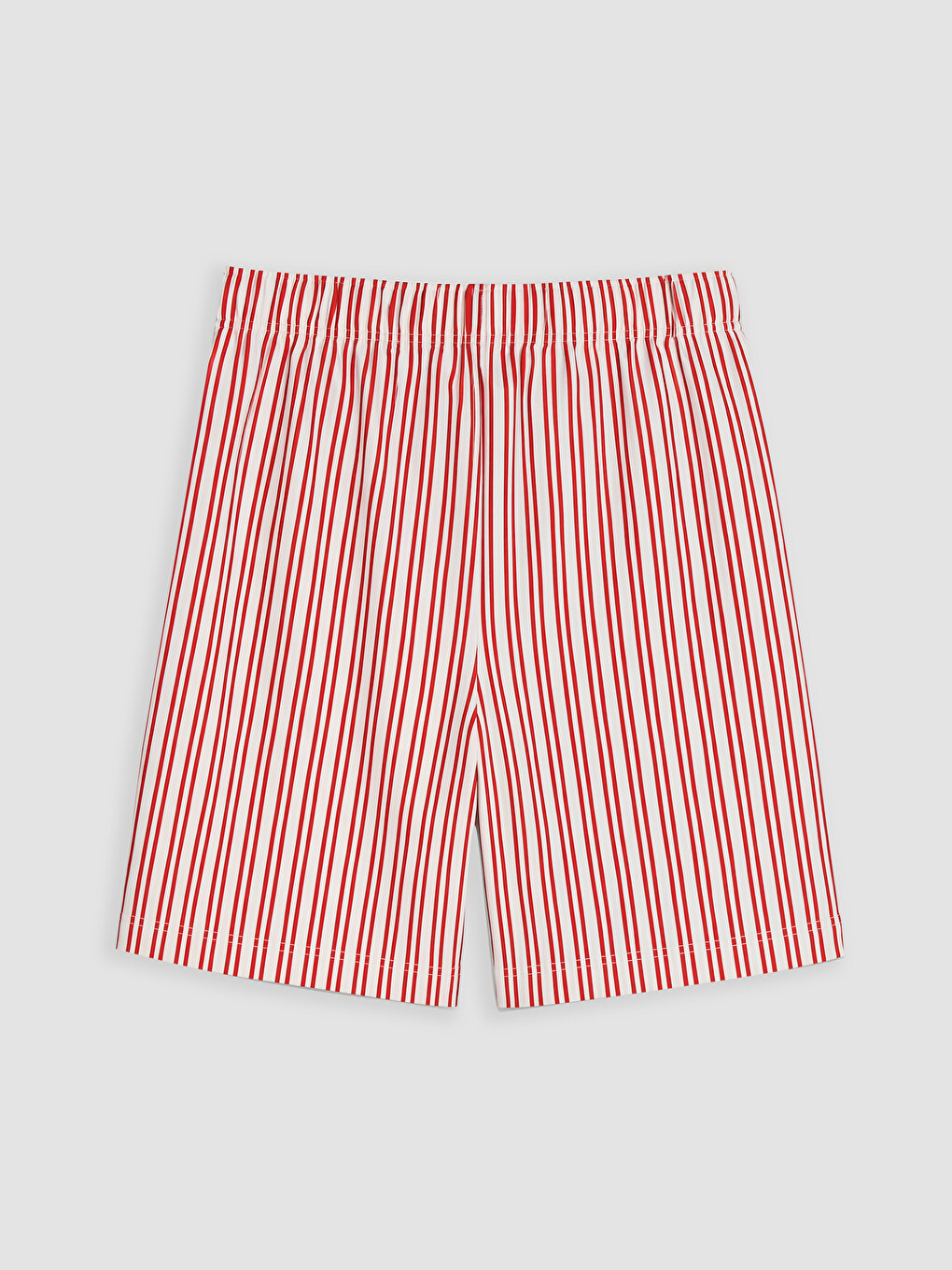 Kırmızı Baskılı Kadın Şortlu Pijama Takımı-6