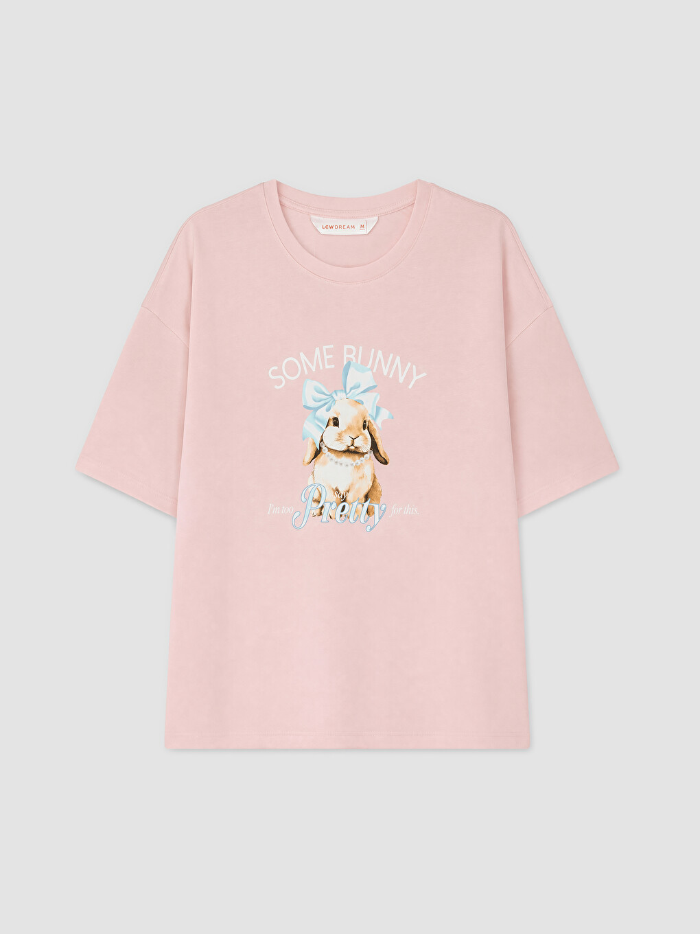Pembe Baskılı Kadın Şortlu Pijama Takımı-5