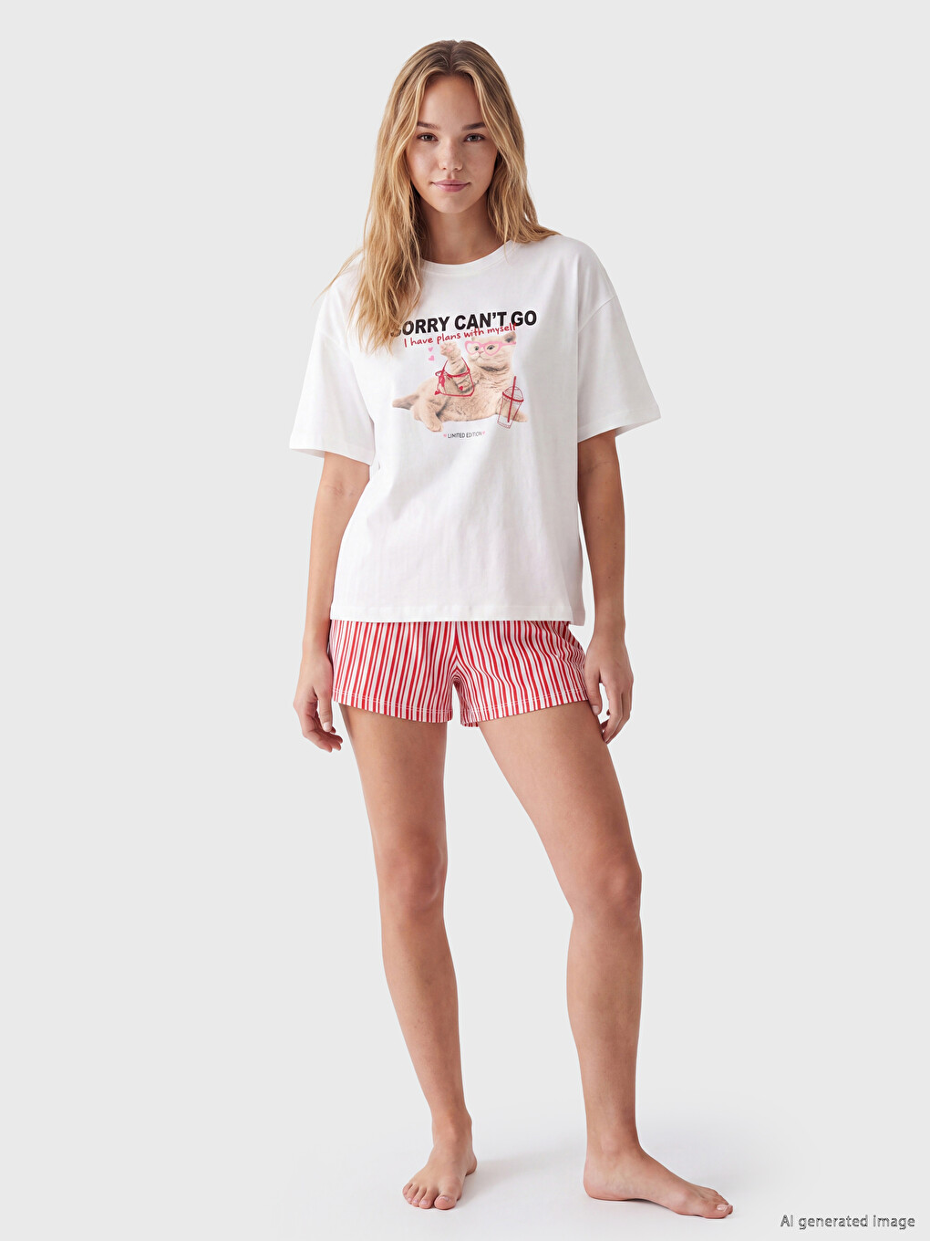 Printed Women's Short Pyjamas Set-1