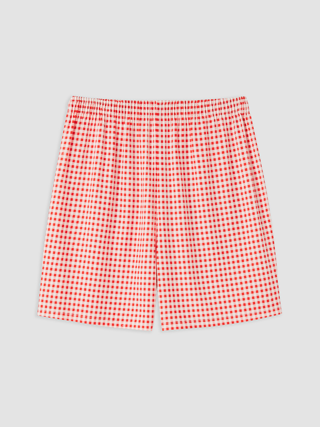 Kırmızı Baskılı Kadın Şortlu Pijama Takımı-2