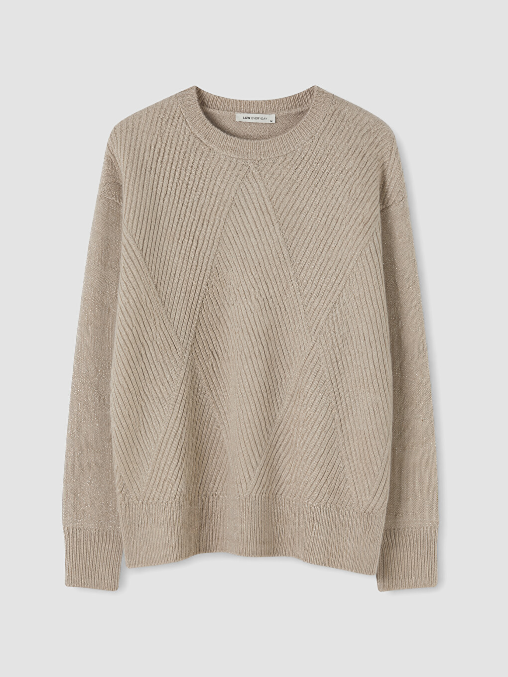 Argyle Patterned Women's Knitwear Sweater-4