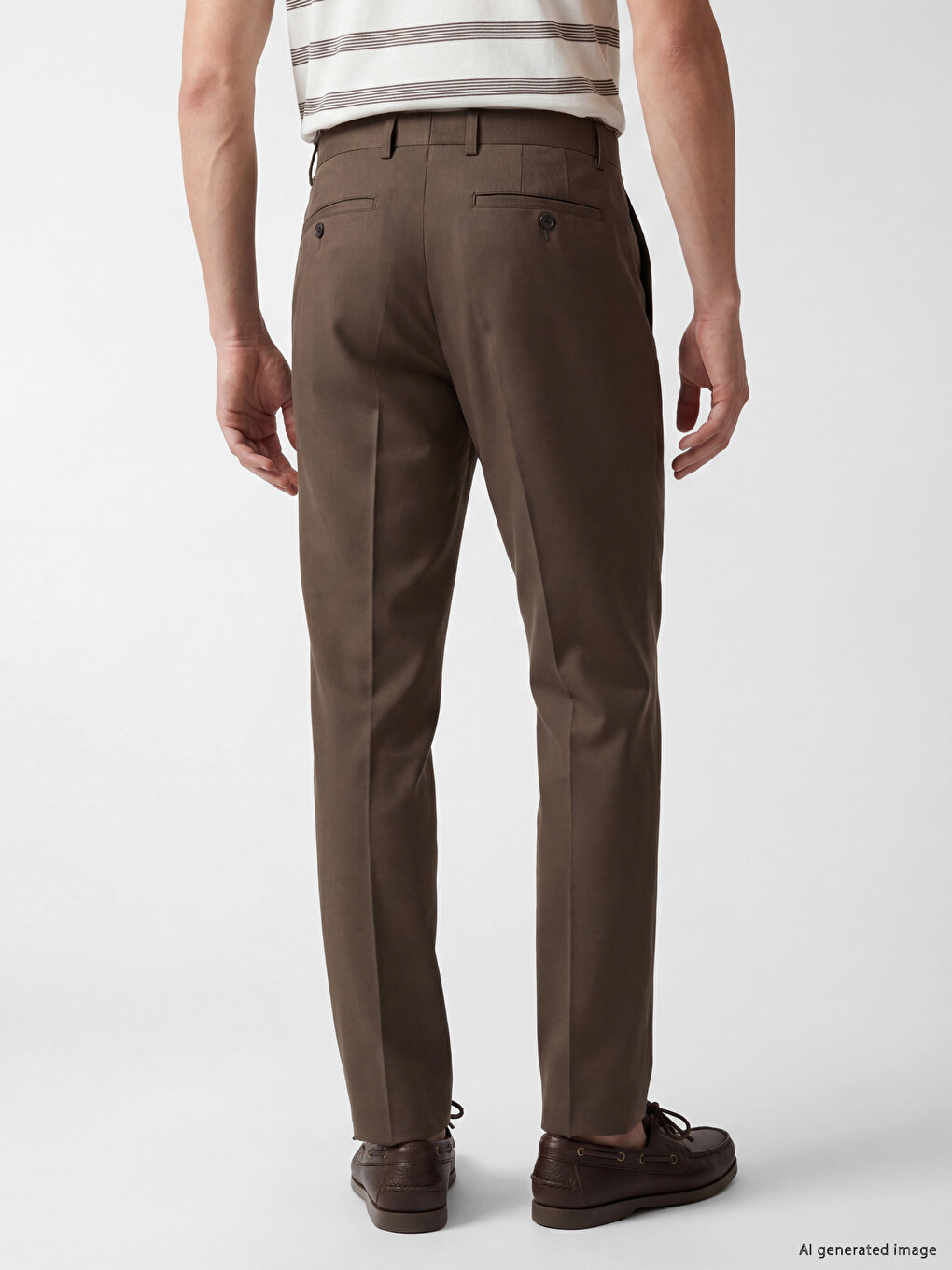 Regular Fit Men's Pleated Trousers-3