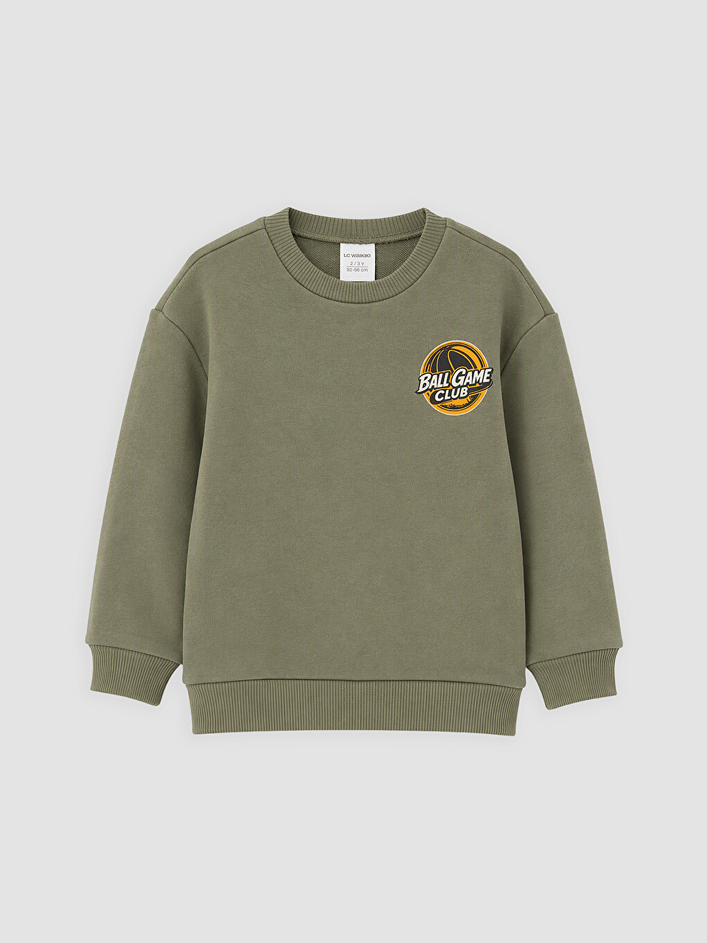 Haki Baskılı Erkek Çocuk Sweatshirt