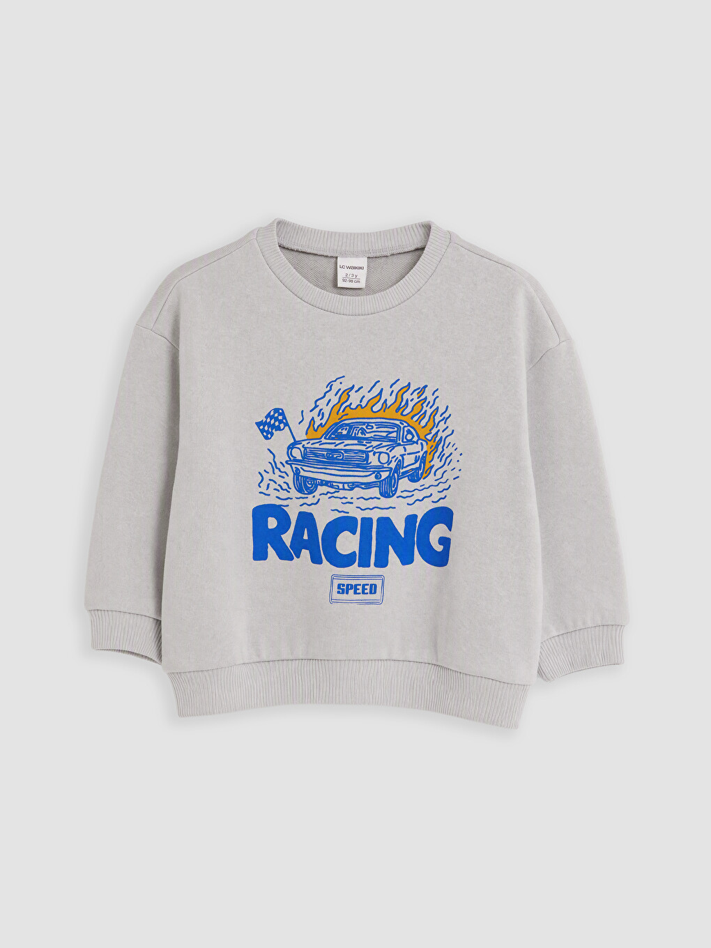 Gri Baskılı Erkek Çocuk Sweatshirt