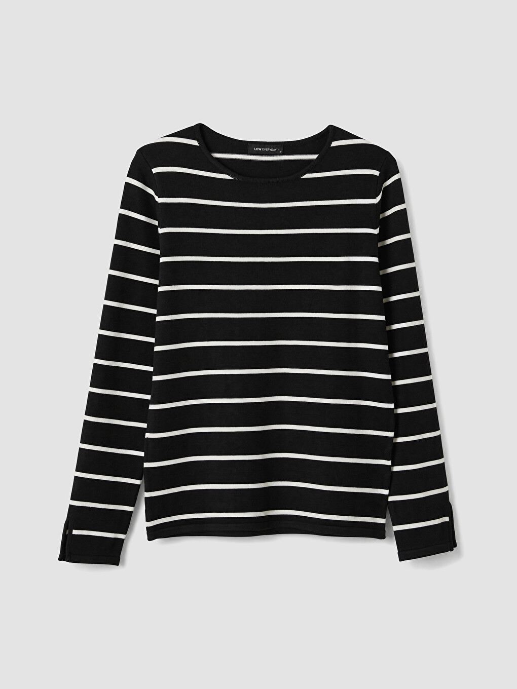 Crew Neck Striped Women's Knitwear Sweater-4