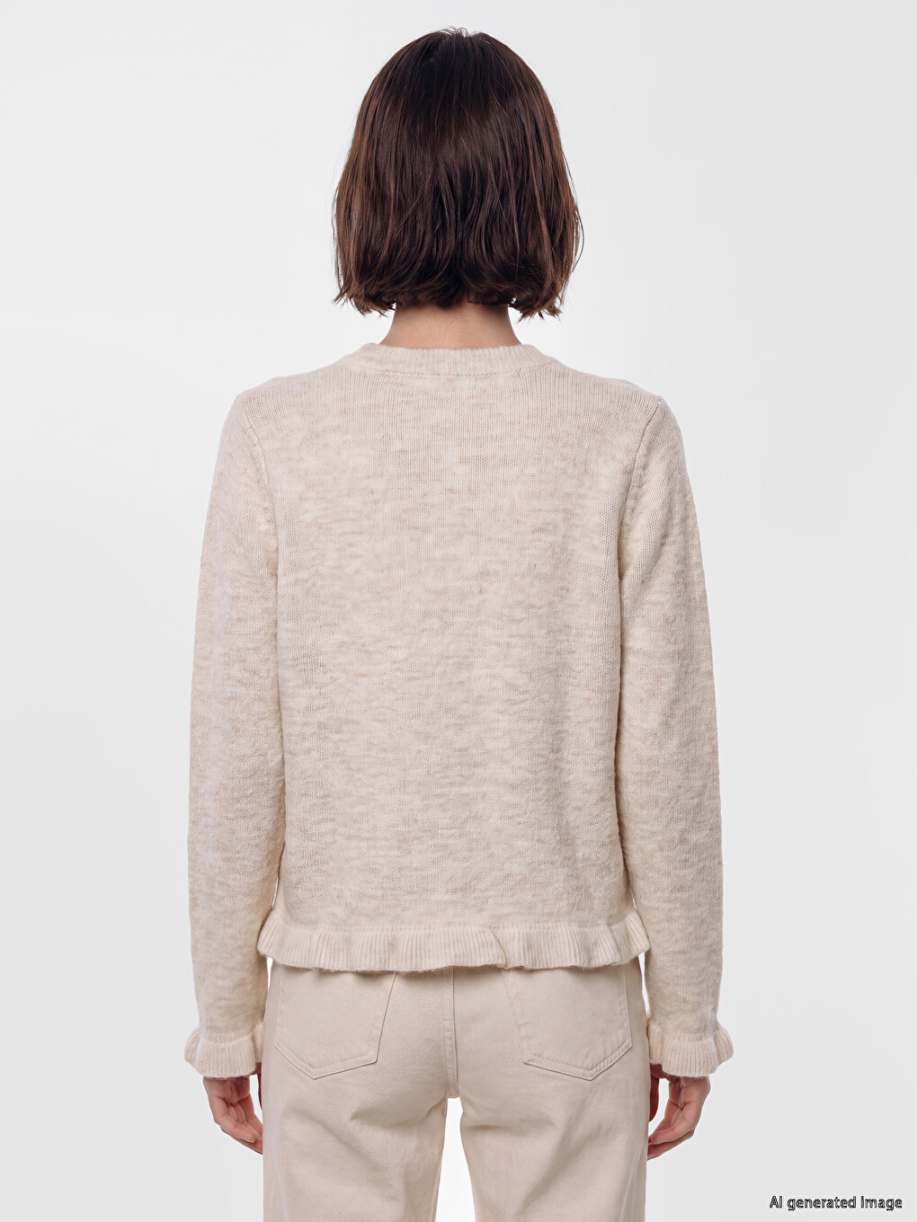 Crew Neck Women's Knitwear Cardigan-3