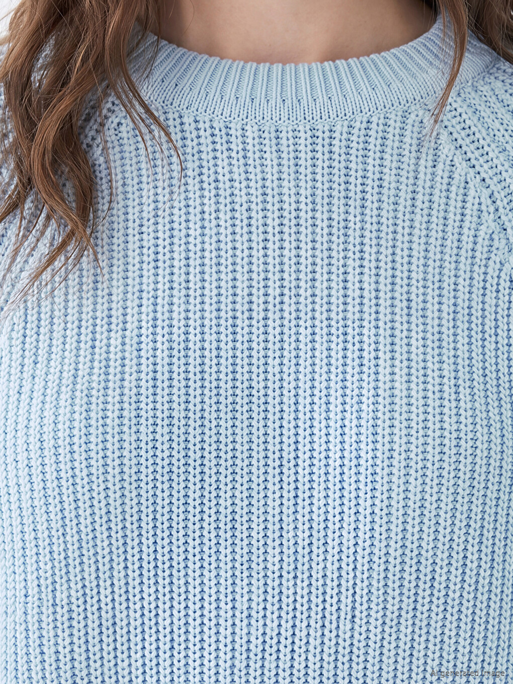 Crew Neck Women's Knitwear Sweater-2