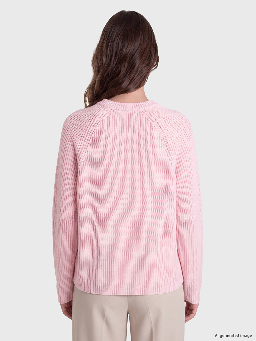 Crew Neck Women's Knitwear Sweater-3