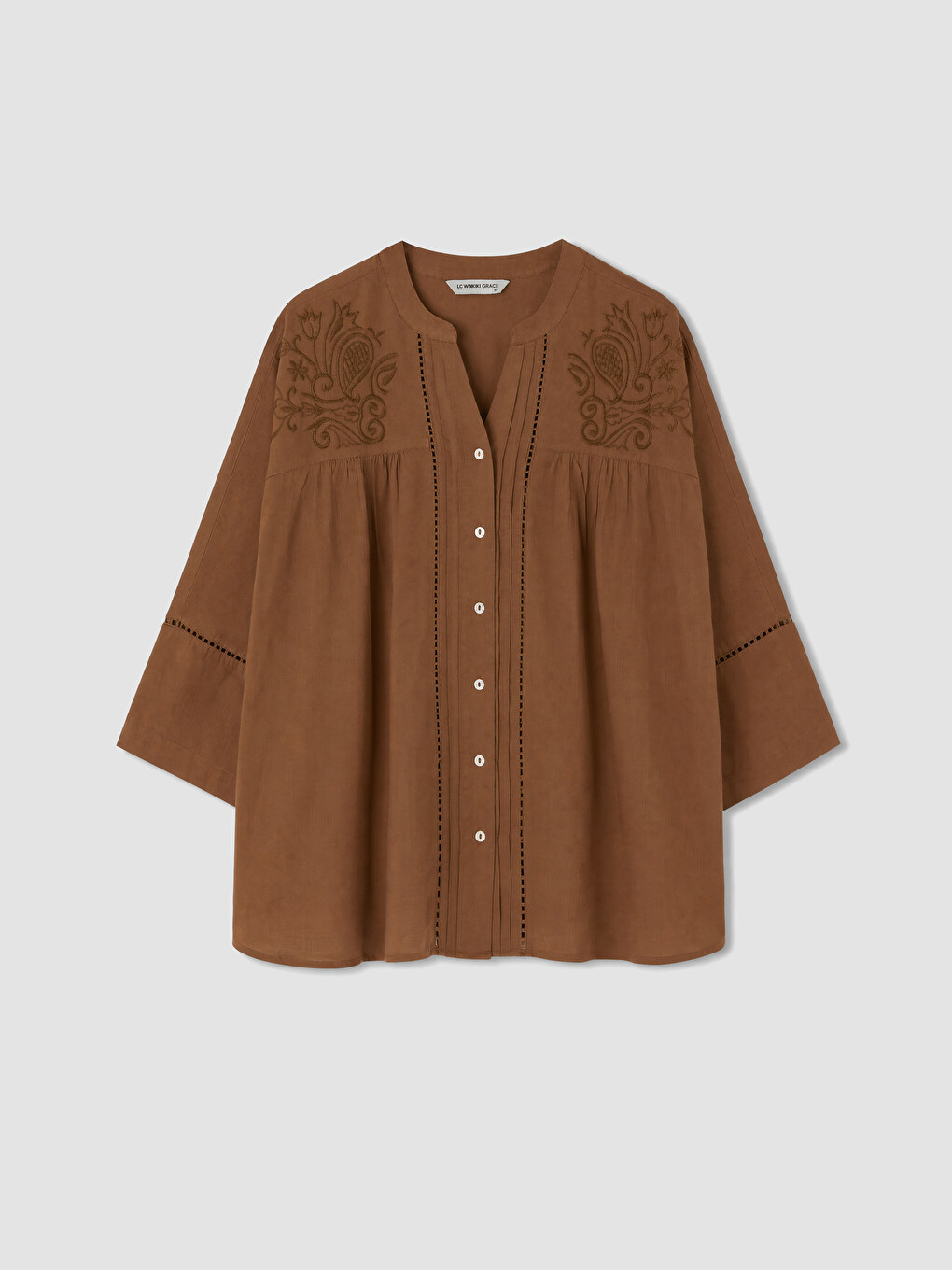 Woman Brown Shirt-4