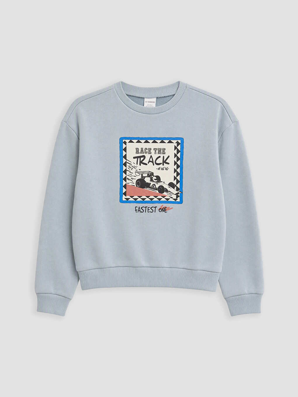 Yeşil Bisiklet Yaka Erkek Çocuk Sweatshirt
