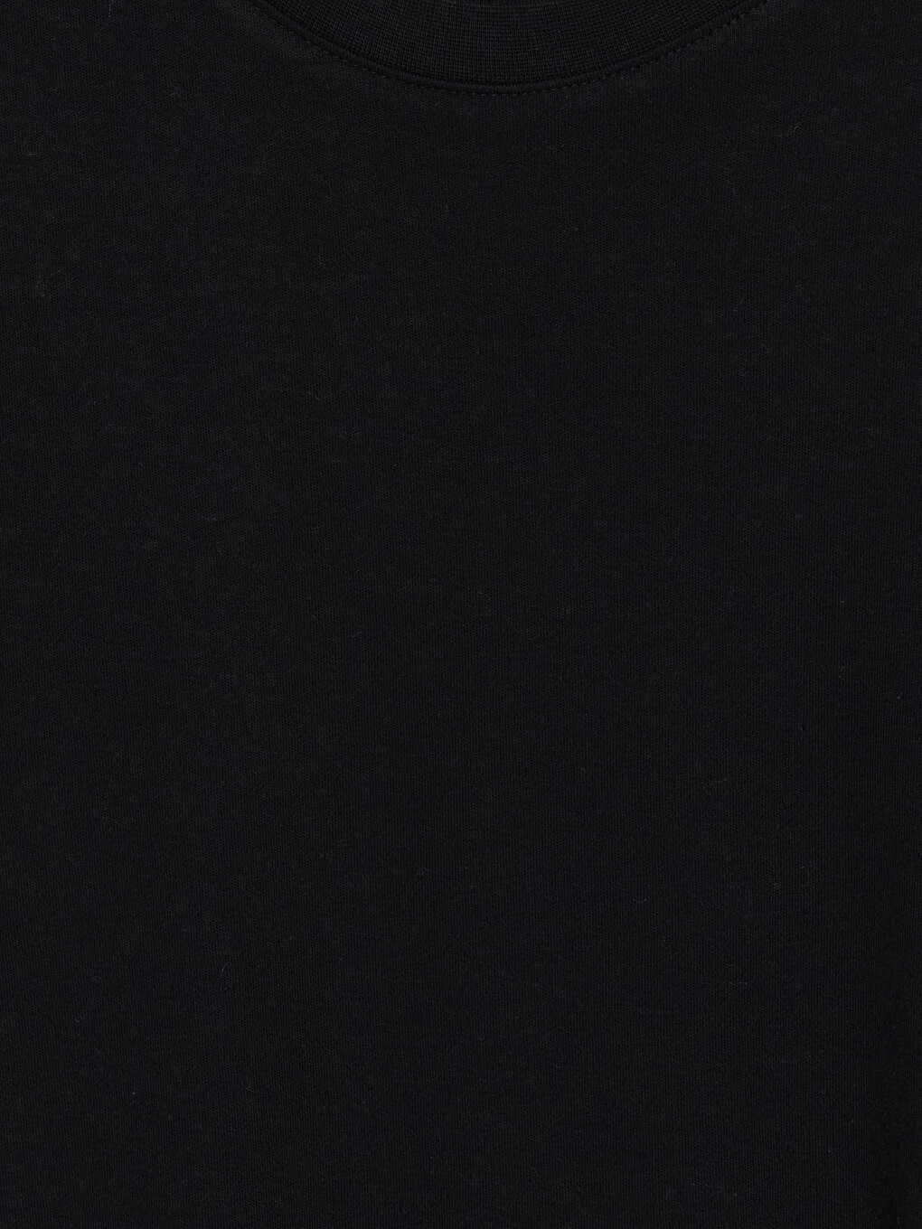 Siyah Bisiklet Yaka Erkek Tişört-1