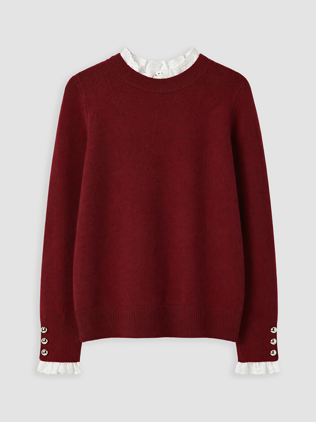 Woman Bordeaux Sweater-4