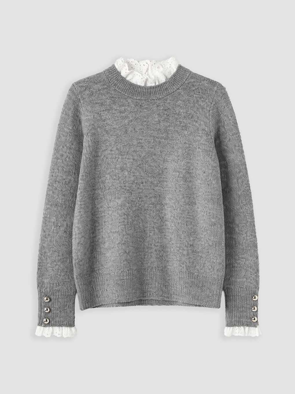 Woman Grey Sweater-4