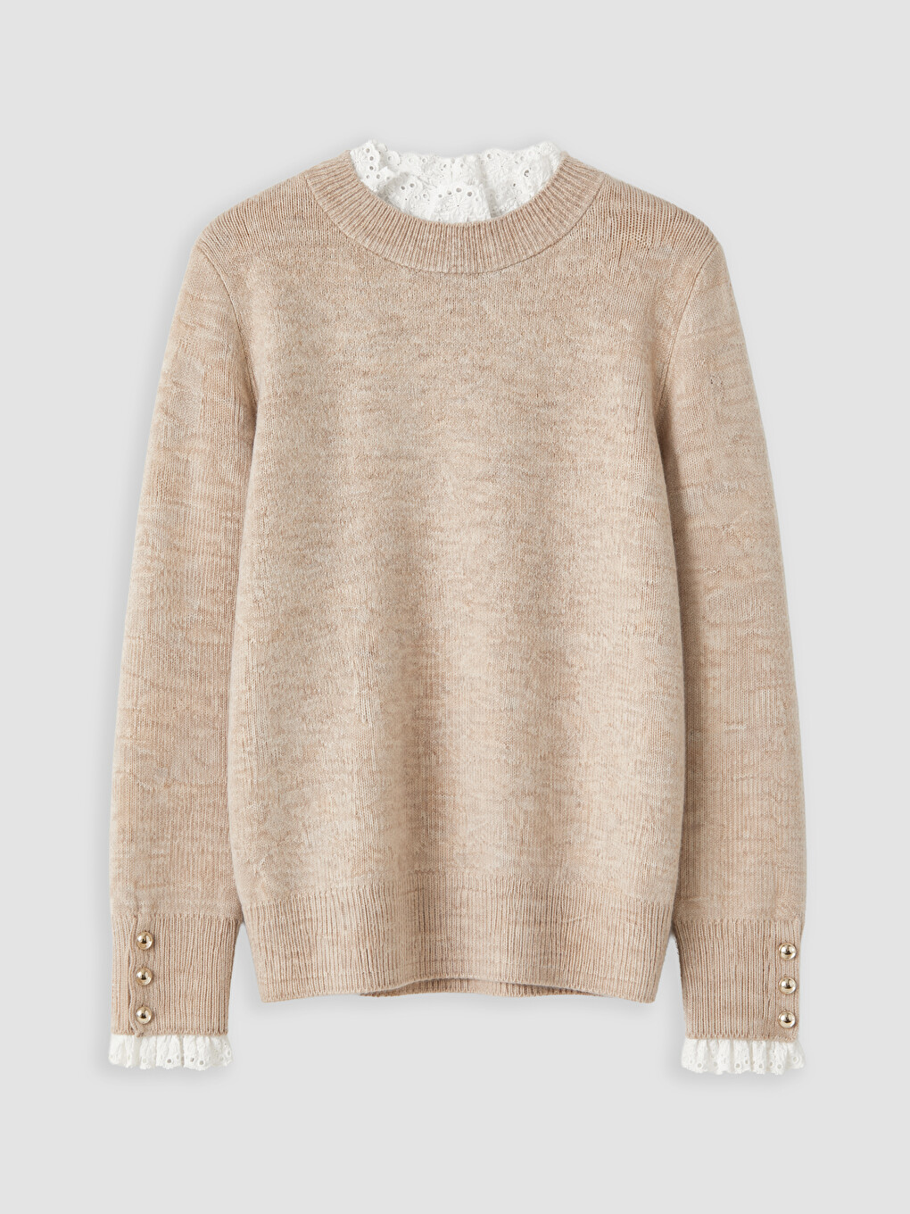 Woman Beige Sweater-4