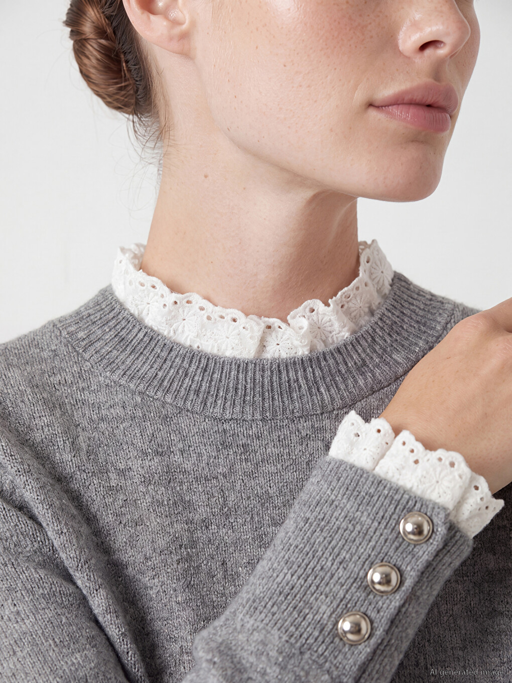 Woman Grey Sweater-2