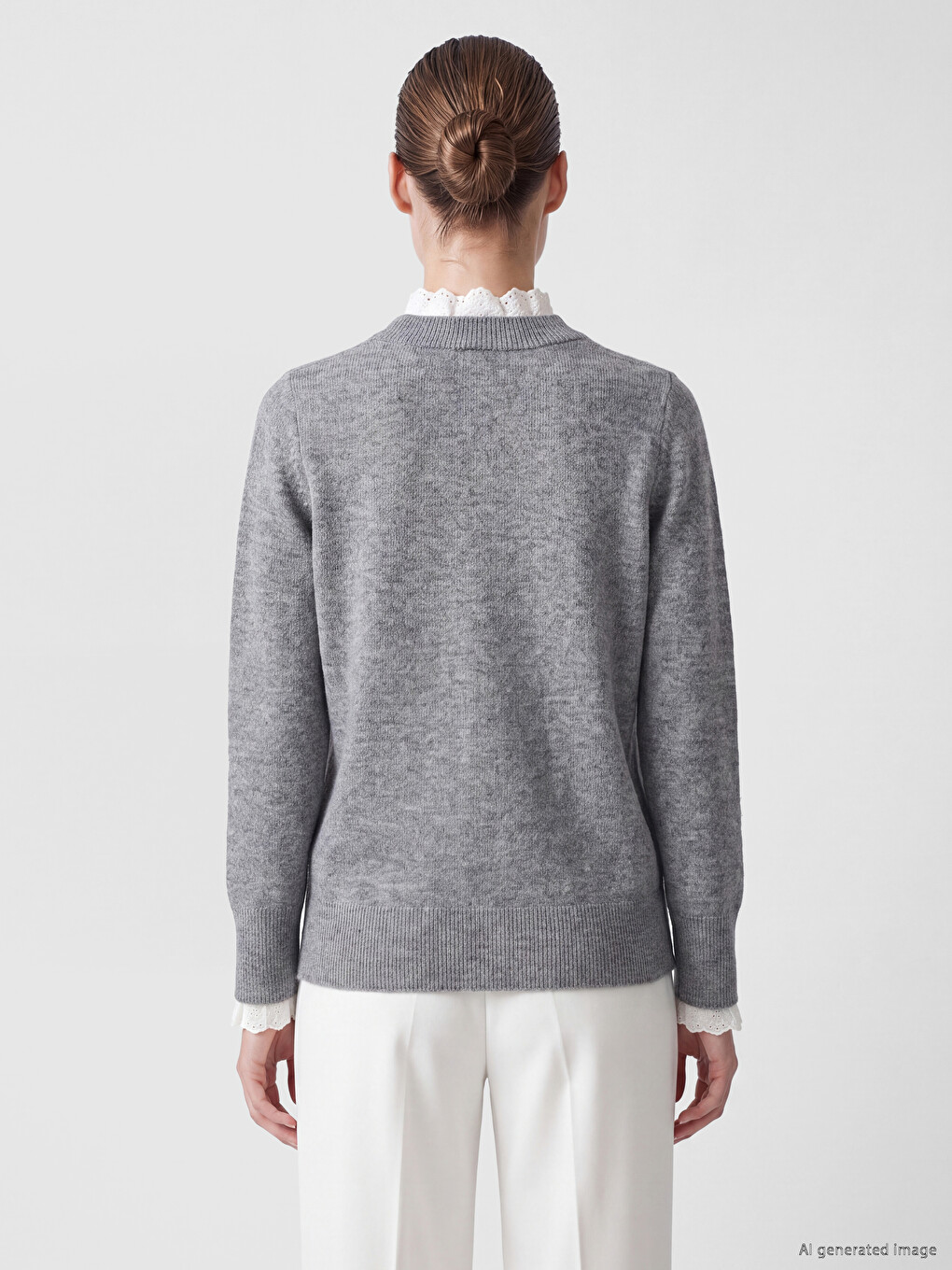 Woman Grey Sweater-3