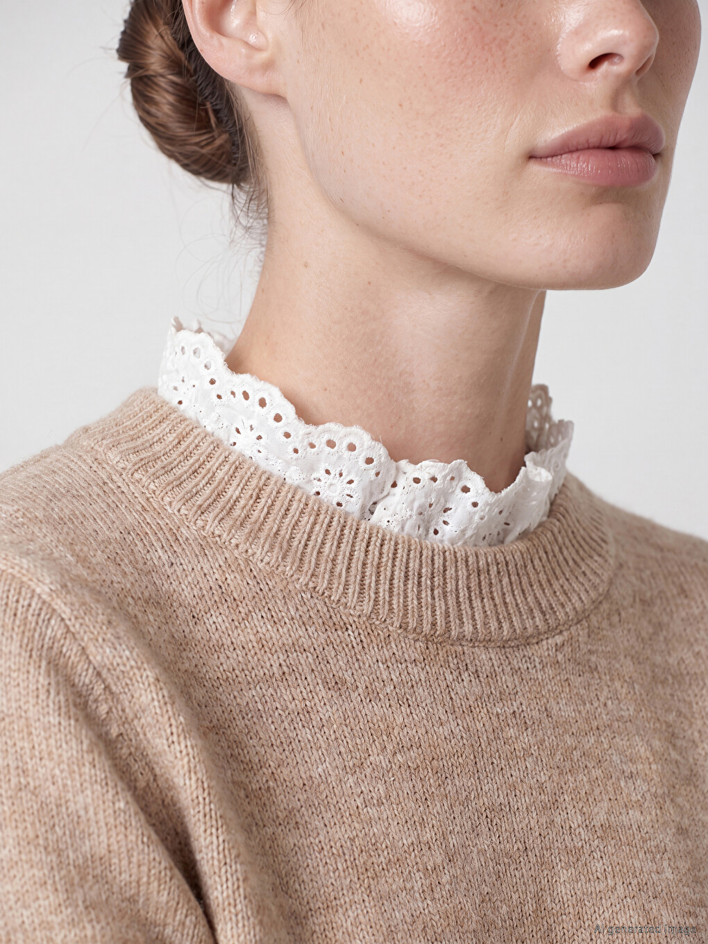 Woman Beige Sweater-2