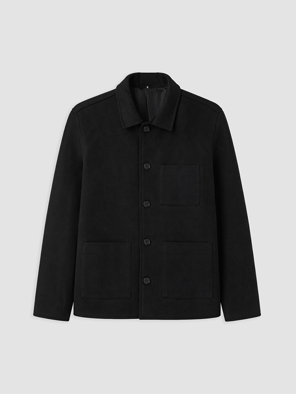 Regular Fit Shirt Collar Suede Men's Jacket-5